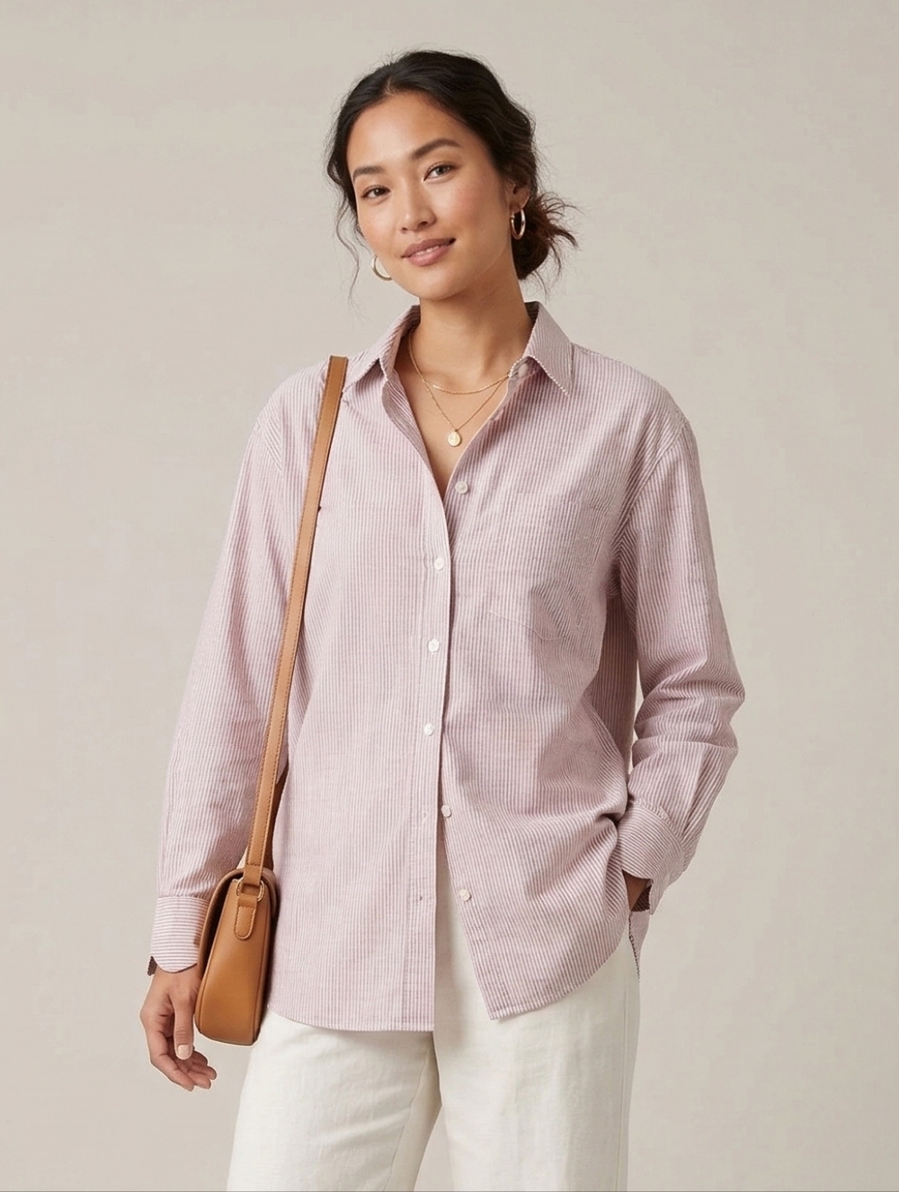 LADY ARROW - Classic Striped Shirt